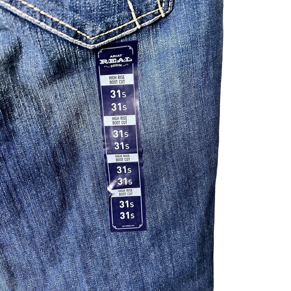 New Women’s Ariat R.E.A.L. High Rise Dorothy Boot Cut Jean Size 31 Short - Picture 7 of 12
